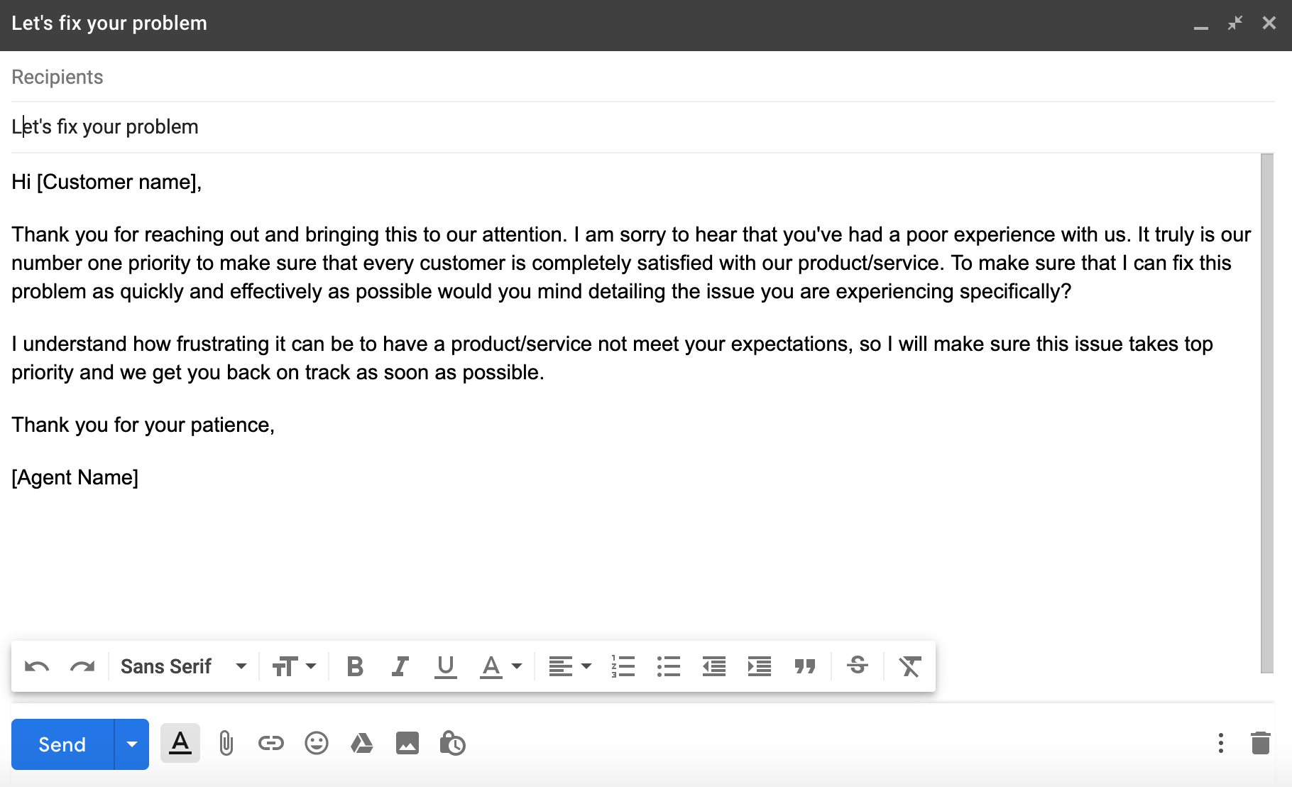 Customer Service Email Templates For Ecommerce