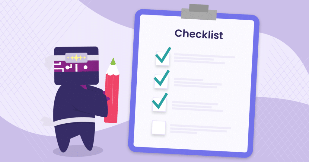 QA Scorecard checklist